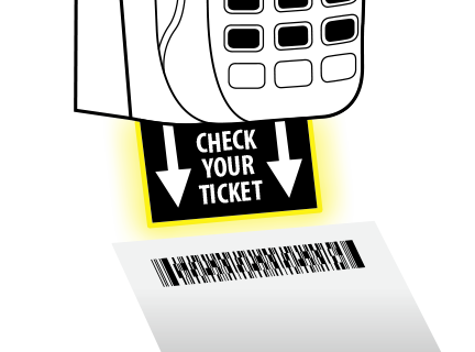 Check Your Ticket Graphic